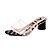 cheap Women&#039;s Sandals-Women&#039;s Sandals Chunky Heel PU(Polyurethane) Slingback Summer Black / Yellow