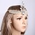 cheap Historical &amp; Vintage Costumes-The Great Gatsby Charleston Vintage 1920s Flapper Headband Women&#039;s Lace up Rhinestones Costume Head Jewelry Golden / White Vintage Cosplay