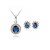 cheap Jewelry Sets-Women&#039;s Jewelry Set Dangling Rhinestone Earrings Jewelry Blue For Wedding Party Special Occasion Anniversary Birthday