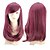 cheap Costume Wigs-Cosplay Costume Wig Synthetic Wig Straight Wavy Wavy Asymmetrical Wig Burgundy Medium Length Fuxia Synthetic Hair Women&#039;s Natural Hairline Burgundy