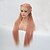 cheap Premium Synthetic Lace Wigs-Synthetic Lace Front Wig Straight Braid Lace Front Wig Pink Long Pink Synthetic Hair Women&#039;s Heat Resistant Pink