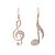 cheap Earrings-1 Pair Mismatch Earrings Hanging Earrings For Women&#039;s Cubic Zirconia Carnival Work Alloy Mismatched Pave Music Music Notes