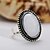 abordables Bague-Femme Bague de Phalange Pierre de lune 3pcs Argent Strass Alliage Ovale dames Tropique Romantique Quotidien Festival Bijoux Classique Tendance Fleur