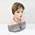 cheap Synthetic Trendy Wigs-Synthetic Wig Straight Pixie Cut Wig Blonde Short Blonde Synthetic Hair 6 inch Women&#039;s Women With Bangs Blonde