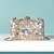 ieftine Genți De Seară &amp; Plicuri-Women&#039;s Crystals / Hollow-out PU Evening Bag Rhinestone Crystal Evening Bags Black / White / Blushing Pink