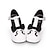 cheap Lolita Footwear-Women&#039;s Lolita Shoes Punk Fashion Princess Lolita Gothic Cone Heel Shoes Lines / Waves Stitching Lace 6.5 cm Black White PU Leather Halloween Costumes / Steampunk