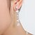 cheap Jewelry Sets-Women&#039;s Jewelry Set Drop Rhinestone Earrings Jewelry White For Wedding Party Anniversary Birthday