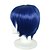 economico Parrucche trendy sintetiche-Parrucche Cosplay Parrucche sintetiche Parrucche per travestimenti Liscio Taglio scalato Parrucca Biondo Corto Royal Blue Capelli sintetici Per uomo Manga Disegni alla moda Regolabili Biondo D&#039;vant