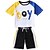 Недорогие Комплекты-Мальчики 3D Контрастных цветов Набор одежды Рукав до локтя Классический Полиэстер Дети (1-4 лет)