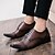 זול נעלי אוקספורד לגברים-בגדי ריקוד גברים נעלי נוחות סתיו חורף וינטאג&#039; בָּחוּץ נעלי אוקספורד עור פטנט / עור חום בהיר / שחור קולור בלוק