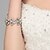 preiswerte Armbänder-Kristall Armreife Blattform Natur Krystall Armband Schmuck Silber Für Hochzeit Party