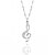 levne Mote Halskjede-Women&#039;s Cubic Zirconia Pendant Necklace Hollow Pave Music Music Notes Statement Ladies Cowboy Renaissance Alloy Rose Gold Silver 75 cm Necklace Jewelry 1pc For Masquerade Date