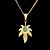 cheap Men&#039;s Chain Necklaces-Men&#039;s Turquoise Pendant Necklace Chain Necklace Cuban Link Maple leaf Leaf Stylish European Hip-Hop Stone Steel Stainless Gold 60 cm Necklace Jewelry 1pc For Daily Street