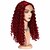 cheap Synthetic Lace Wigs-Synthetic Lace Front Wig Curly Middle Part Lace Front Wig Long Red Synthetic Hair Women&#039;s Party Synthetic Ombre Hair Red / African American Wig / For Black Women