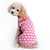 halpa Koiran vaatteet-jyrsijät koiran pusero lomakoristeet karnevaaliprintti yksinkertainen sydän koiran takit lämmittelyt söpöt talvikoiran vaatteet pentuvaatteet koiran asut pinkki puku tekstiili
