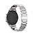 billige Samsung klokkebånd-2-pakning Klokkerem til Samsung Galaxy Watch 3 45mm, Galaxy Wacth 46mm, Gear S3 Classic / Frontier, Gear 2 Neo Live Rustfritt stål Erstatning Stropp 22mm Milanesisk rem Lenkearmbånd Armbånd