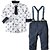 preiswerte Kleidersets für Babys (Jungen)-Baby Jungen Grundlegend Alltag Druck Druck Langarm Standard Kleidungs Set Weiß