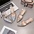 cheap Women&#039;s Sandals-Women&#039;s PU(Polyurethane) Summer Slingback Sandals Kitten Heel Pointed Toe Sequin Gold / Silver / Wedding