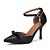 זול נעלי עקב לנשים-בגדי ריקוד נשים עקבים נעלי עקב עקב סטילטו בוהן מחודדת פפיון / אבזם PU בלרינה בייסיק סתיו שחור / בז&#039; / ורוד בהיר