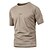 cheap Tees &amp; Shirts-Men&#039;s Hiking Tee shirt Short Sleeve Crew Neck Tee Tshirt Top Outdoor Quick Dry Breathable Wear Resistance Summer Polyester Camo Black Khaki Camping / Hiking Hunting Outdoor Exercise