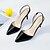 baratos Sandálias de mulher-Mulheres Sandálias Salto Agulha Couro Ecológico Chanel Verão Vermelho / Branco / Preto
