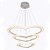 cheap Circle Design-3-Light 78 cm Dimmable Chandelier Aluminum Linear Painted Finishes LED / Chic &amp; Modern 110-120V / 220-240V