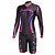 baratos Roupa de Triatlo Feminino-Malciklo Mulheres Manga Longa Macacão para Triathlon Preto Moto Respirável Secagem Rápida Inverno Esportes Coolmax® Lycra Geometria Triathlon Roupa / Elasticidade Alta / Avançado / Avançado