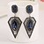 cheap Earrings-Women&#039;s Sapphire Synthetic Sapphire Drop Earrings Emerald Cut Marquise Cut Ladies Personalized Fashion Zircon Earrings Jewelry Dark Blue For Party Stage