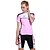 voordelige Herenkleding sets-Mysenlan Dames Korte mouw Wielrenshirt met shorts - Roze Gestreept Fietsen Sportoutfits Ademend Sneldrogend Ultra-Violetbestendig Sport Polyester Elastaan Gestreept Bergracen Wegwielrennen Kleding