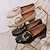 זול נעלי עקב לנשים-בגדי ריקוד נשים עקבים נעליים בסגנון הבריטי עקב עבה בוהן מרובעת PU נוחות קיץ שחור / בז&#039; / יומי