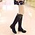 cheap Women&#039;s Boots-Women&#039;s Boots Chunky Heel Closed Toe Slingback Fashion Boots Daily PU Over The Knee Boots White Black