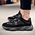 זול סניקרס לגברים-בגדי ריקוד גברים נעלי נוחות אור סוליות קיץ יומי בָּחוּץ נעלי אתלטיקה ריצה רשת / PU שחור / בז&#039; / אפור