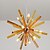 preiswerte Insellichter-9-Licht 56 cm Kronleuchter Metall lackiert Oberflächen moderne 110-120V / 220-240V
