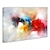 abordables Pinturas abstractas-Pintura al óleo pintada a colgar Pintada a mano Horizontal Abstracto Modern Sin marco interior  (sin marco)