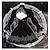abordables Costumes de manga-Inspiré par NieR: Automates 2B Manga Costumes de Cosplay Costumes Cosplay Animé / Floral / Botanique Robe / Gants / Résille Pour Femme / Coiffure