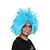 Недорогие Парики к костюмам-Парики из искусственных волос Маскарадные парики Прямой Стрижка боб Парик Короткие Светло-синий Искусственные волосы 12 дюймовый Муж. Косплей Для вечеринок пушистый Синий
