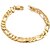 cheap Bracelets &amp; Bangles-Men&#039;s Chain Bracelet Stylish Creative Fashion 18K Gold Plated Bracelet Jewelry Gold For Daily Date