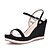 voordelige Damessandalen-Women&#039;s Sandals Wedge Heel Comfort Outdoor Suede Almond Black Blue