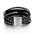 olcso Divat karkötő-Women&#039;s Wrap Bracelet Retro Ribbon Ladies Fashion Folk Style Stone Bracelet Jewelry Black For Daily