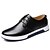cheap Herensneakers-Men&#039;s Comfort Shoes Fall &amp; Winter Casual Party &amp; Evening Office &amp; Career Sneakers Faux Leather Black / Blue / Brown
