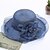cheap Party Hats-Organza / Straw Hats with Flower 1pc Wedding / Party / Evening / Horse Race Headpiece