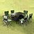 olcso Kempingbútorok-Shamocamel® Kemping összecsukható asztal székekkel Összecsukható Oxford szövet Alumínium ötvözet 6 szék 1 Táblázat mert 6 Halászat Tengerpart Kemping BBQ Ősz Tavasz Fekete