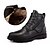 cheap Men&#039;s Boots-Men&#039;s Combat Boots Martin Boots Fall / Winter British Daily Boots Nappa Leather Non-slipping Booties / Ankle Boots Black / Brown