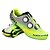 baratos Sapatos de Ciclismo-SIDEBIKE Adulto Sapatilhas de Ciclismo com Travas &amp; Pedal Tênis para Ciclismo Fibra de Carbono Almofadado Ciclismo Verde Homens Sapatos para Ciclismo / Malha Respirável