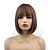 cheap Synthetic Trendy Wigs-Synthetic Wig Straight Short Bob Wig Short Auburn Brown Natural Black Synthetic Hair 10 inch Women&#039;s Synthetic Black Brown