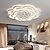 cheap Dimmable Ceiling Lights-1-Light 80 cm Crystal Flush Mount Lights Metal Acrylic Novelty Painted Finishes Artistic Modern 110-120V 220-240V FCC