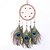 baratos Espanta-espíritos-apanhador de sonhos boho presente feito à mão decoração de parede enfeite de arte artesanato contas de penas de pavão para quarto de crianças festival de casamento 45 * 11 cm