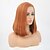 cheap Synthetic Lace Wigs-Synthetic Lace Front Wig Straight Side Part Lace Front Wig Short Orange Synthetic Hair 12-14 inch Women&#039;s Adjustable Heat Resistant Party Brown