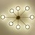 Χαμηλού Κόστους Φώτα Οροφής-8-Light 101 cm Creative / WIFI Control Flush Mount Lights Metal Sputnik Brass Contemporary / Nature Inspired 110-120V / 220-240V / G4