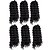 cheap Crochet Hair-Crochet Hair Braids Deep Wave Box Braids Ombre Burgundy Natural Black Synthetic Hair 12-14 inch Medium Length Braiding Hair 1pc / pack / Daily Wear